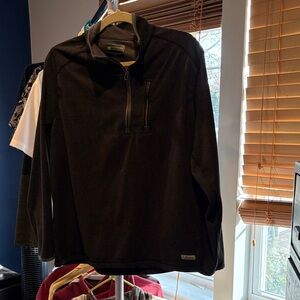 G.H. Bass & Co. Black Quarter-Zip Pullover